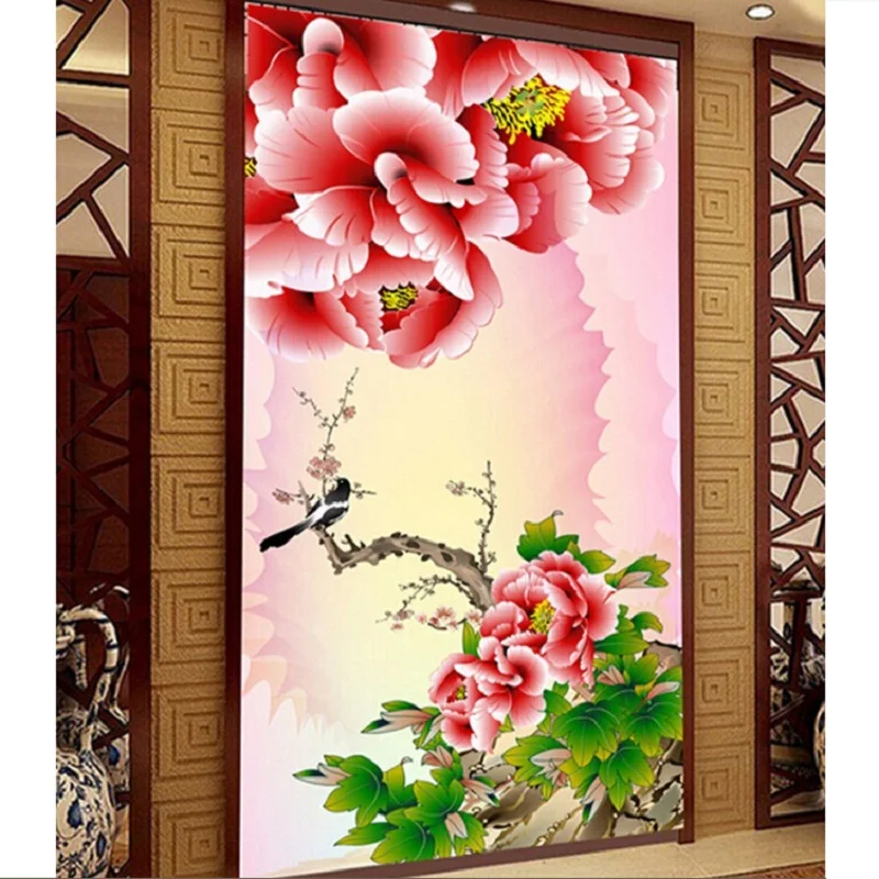 

5D DIY Diamond Painting Kits Square Rhinestone Draw Diamond embroidery Flowers Cross Stitch Kit Mosaic Peony pictures