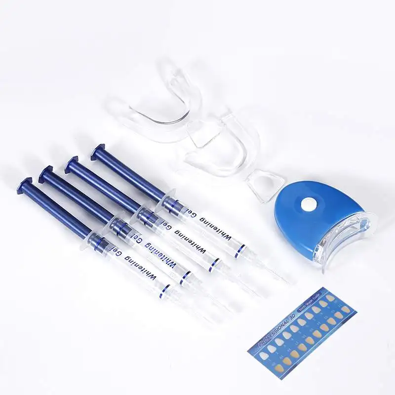 

Professional Teeth Whitening Dental Bleaching Set Tooth Whitener Gel Dental Trays Dental Laser Light Oral Health Care Home Kit
