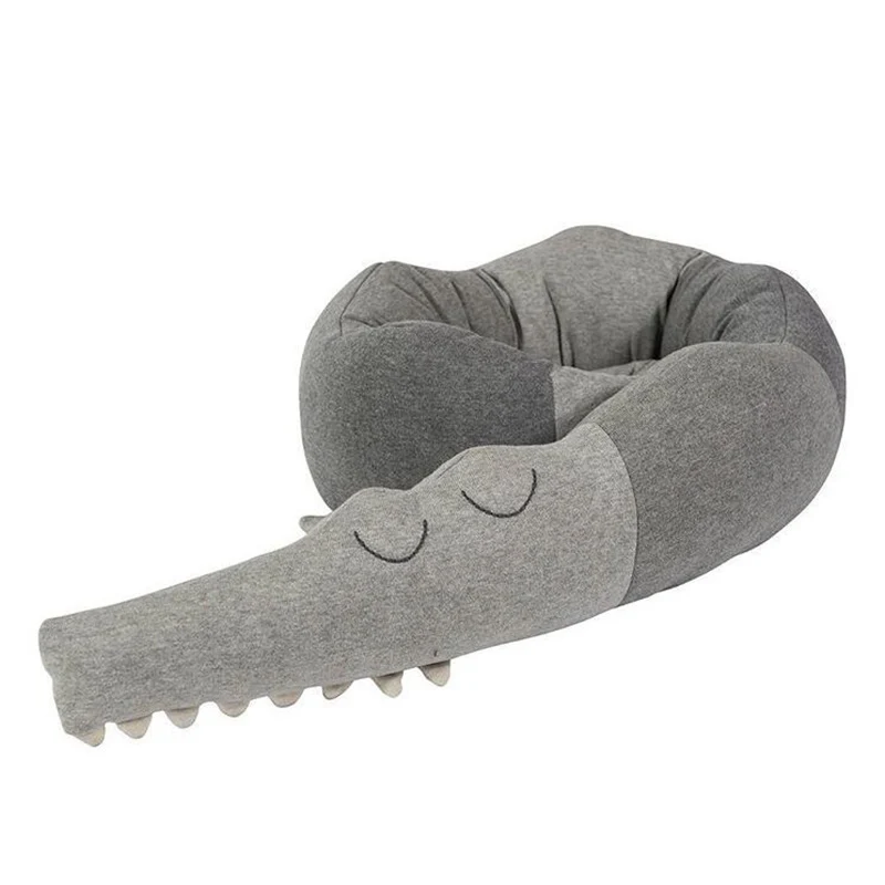 185 см крокодиловая детская подушка Подушка Детские манежки для новорожденных кроватки кровать бампер ограждение для младенца детские игрушки для детской комнаты украшения игрушки-30 - Цвет: A043
