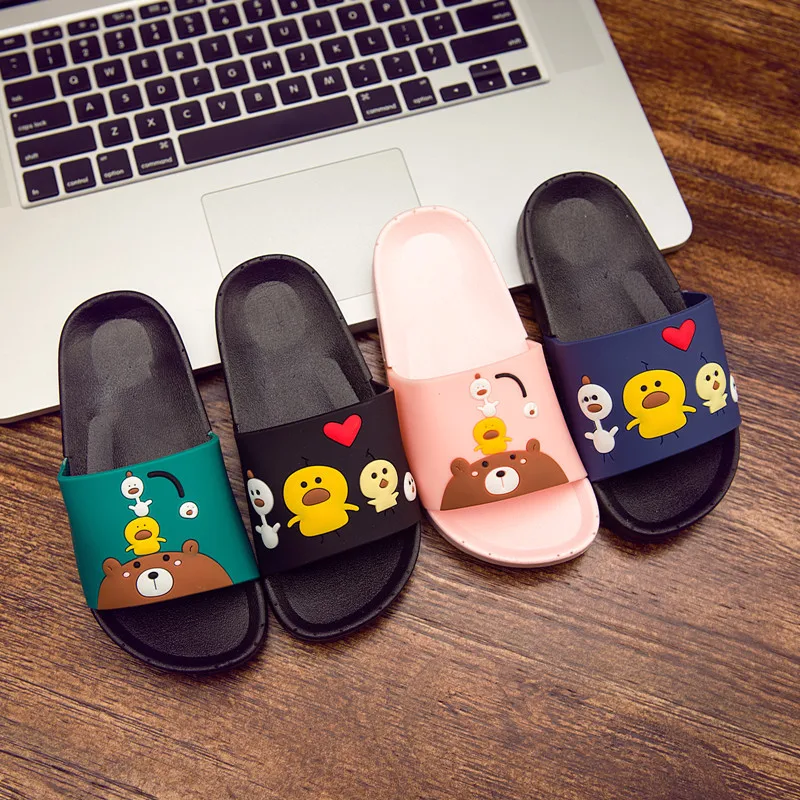 cute Cartoon chick children's slippers non-slip children's slippers summer indoor slipper