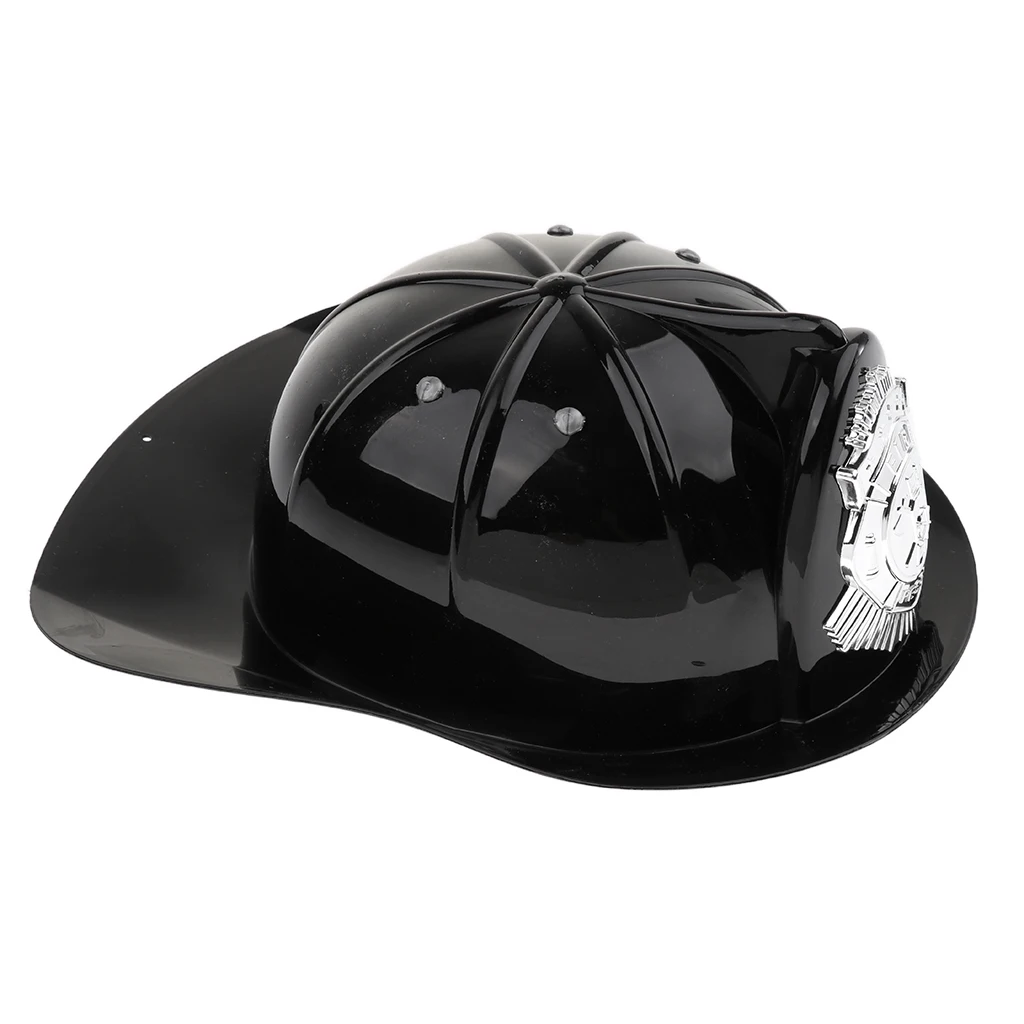 Kid Safety Helmet Pretend Play Fireman Chief Helmet Firefighter Hat Cap Toy