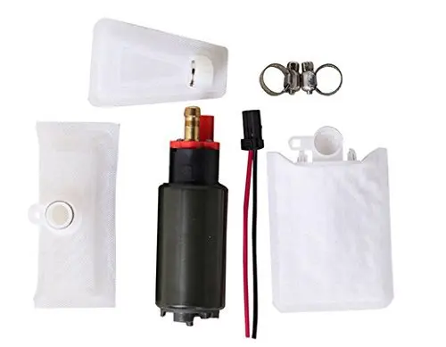 New In-Tank EFI offset Inlet Fuel Pump /& Install Kit 387