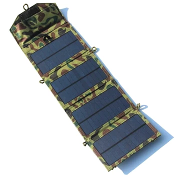 

BUHESHUI 5V 7W Foldable Solar Powered Charger USB Output For Charging Mobile Phones Free Shipping
