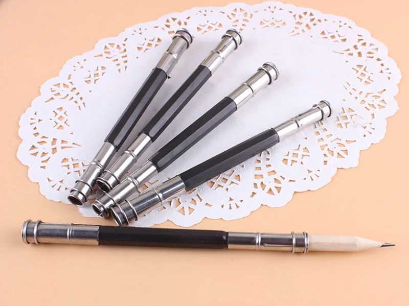 EZONE карандаш удлинитель держатель художественный ученический инструмент для рисования регулируемый металлический карандаш удлинитель для школы