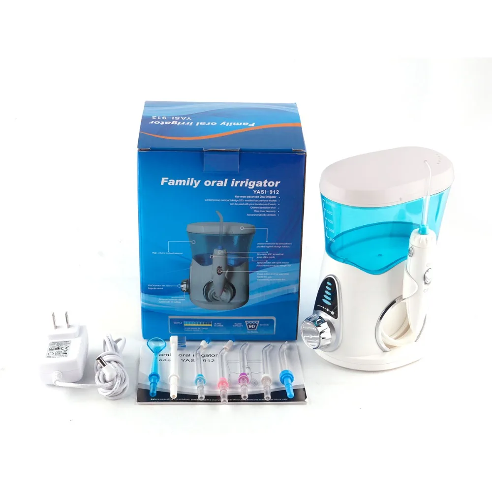 

Water Flosser Dental Oral Irrigator Dental Spa Unit Professional Floss Oral Irrigator 7Pcs Jet Tip Water Tank 110-220V