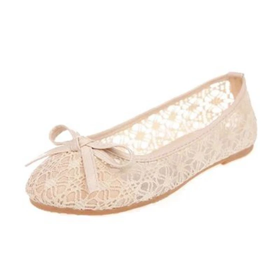 

1 pair Women Slip-On Bowknot Lace Antiskid Soft-Soled Thin Shoes Fashion Casual Maternity Loafers Shoes
