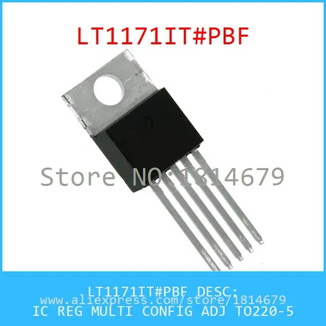 1PCS/lot LT1171IT#PBF IC REG MULTI CONFIG ADJ TO220-5 LT1171IT 1171 LT1171 |