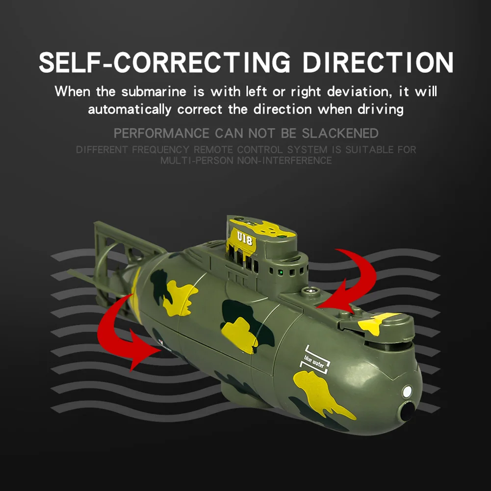 Мини-субмарина с дистанционным управлением Скорость Лодка на дистанционном управлении Дрон модельная Игрушка Дети подарок AN88