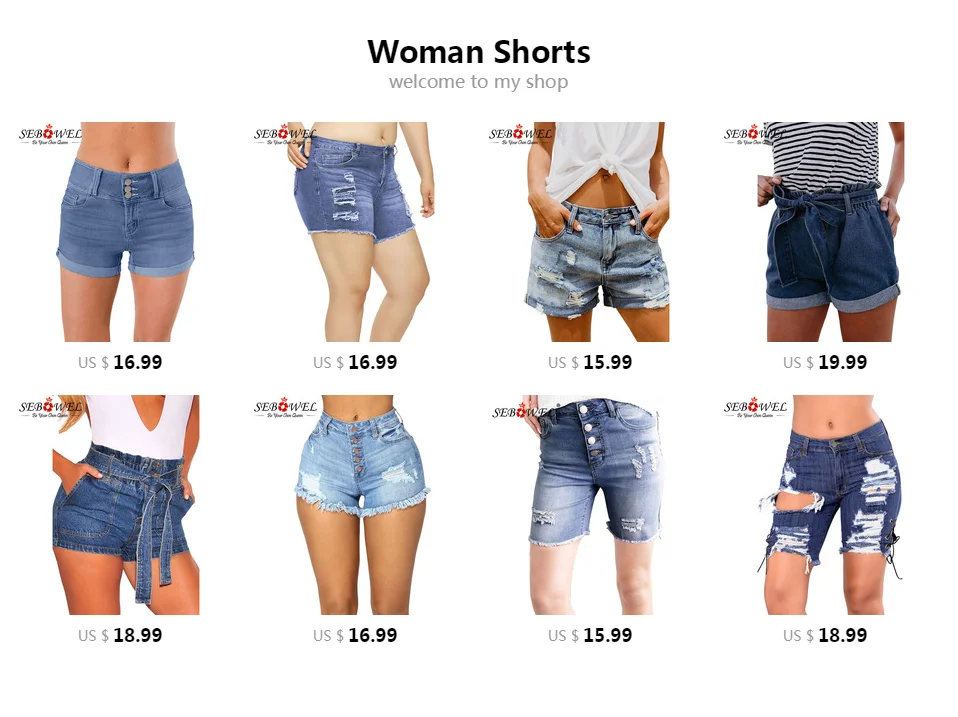 SEBOWEL/летние винтажные потертые шорты, джинсы для женщин, женские потертые джинсовые шорты с отворотами, большие размеры, женские короткие