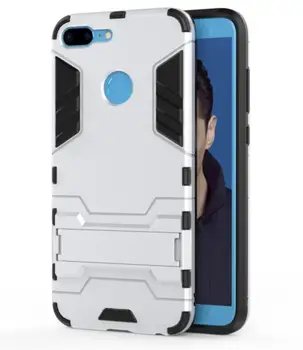 

50pcs/lot Free shipping Stand PC +TPU 2 in 1 Hybrid Armor Case For huawei Honor 9 lite/Enjoy 7S/P smart