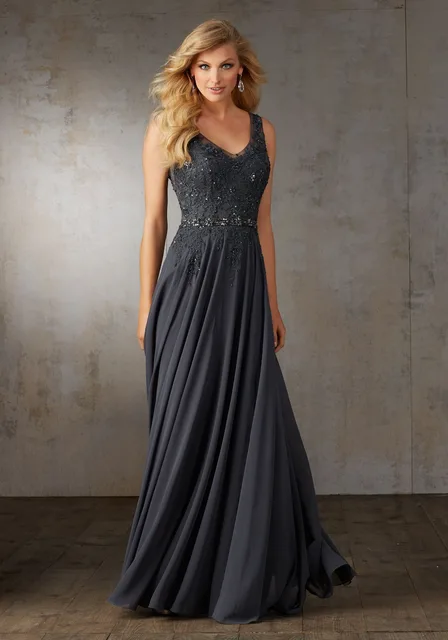 Modest V Neck Lace Beading Chiffon Long Champagne Mother Of The Modest V Neck Lace Beading Chiffon Long Champagne Mother Of The Bride Dresses Y 2017