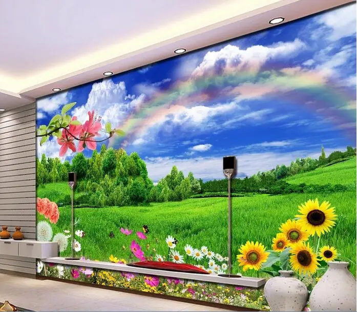 

3d wallpaper custom mural non-woven 3d room wallpaper Pastoral scenery TV setting wall paintings photo wallpaper for walls 3d
