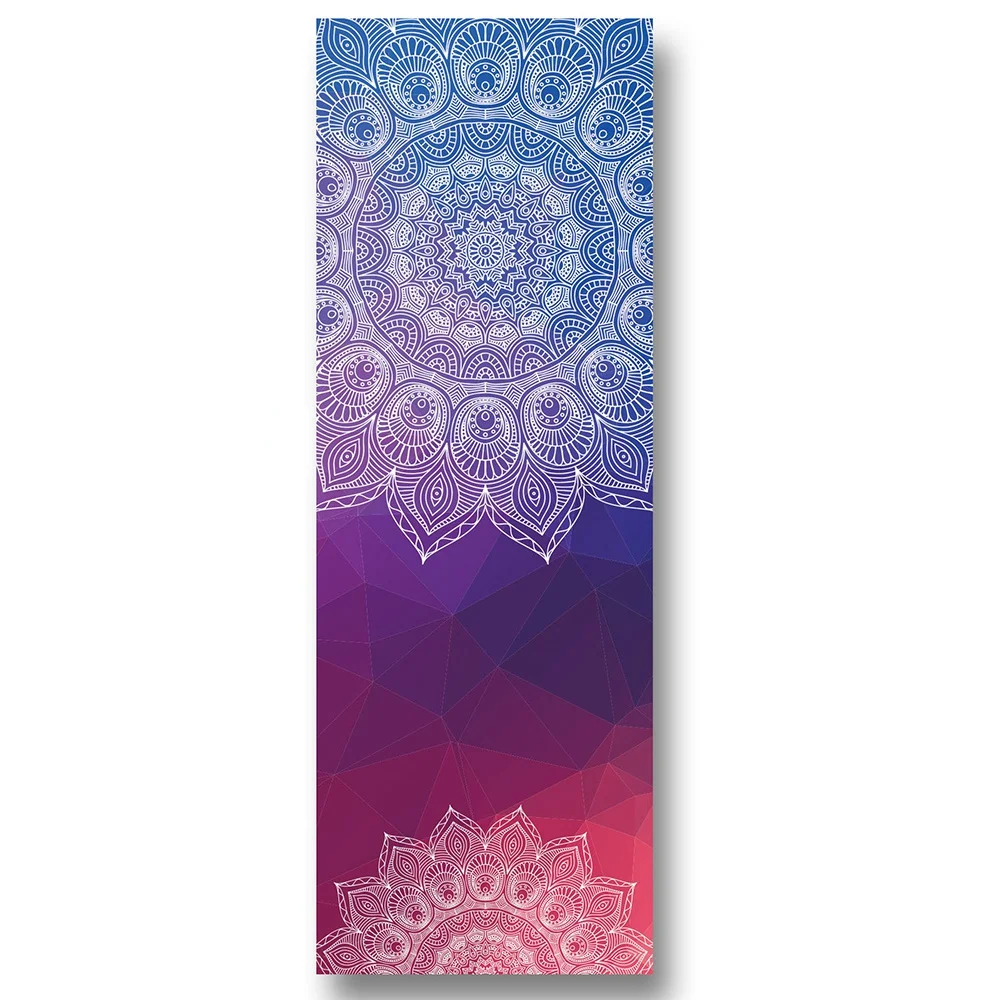 Толстое нескользящее полотенце для йоги, нескользящее абсорбирующее и Термостойкое полотенце для йоги премиум класса, полотенце для йоги - Цвет: Фиолетовый