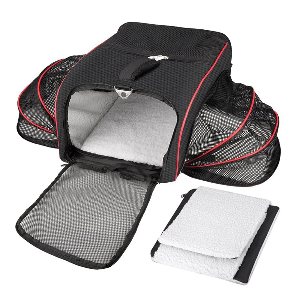 Multi funtion Expandable Pet Dog Carrier Car Travel Bag For Small Dogs