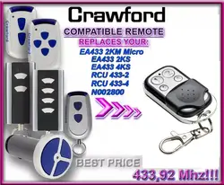 CRAWFORD EA433 RCU N002800 Compatoble ворота открывания двери ручной пульт дистанционного управления/передатчик 433,9 МГц