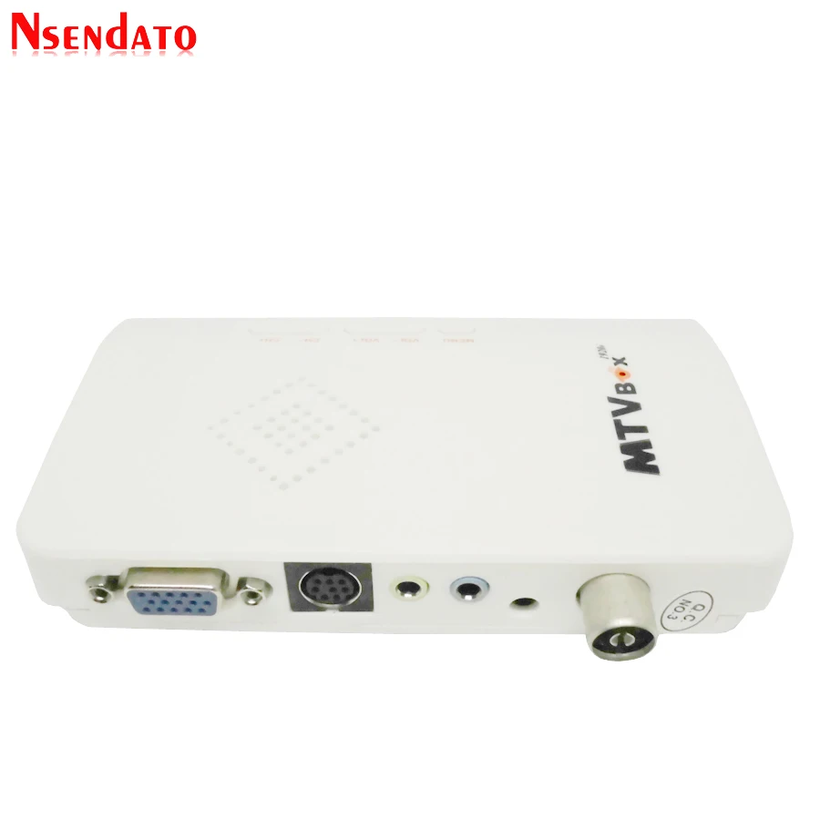 MTV Box AV To VGA TV 수신기 튜너 1080P, 외부 LCD CRT TV 튜너 셋톱 박스 원격 제어 HDTV 컴퓨터  모니터 - AliExpress