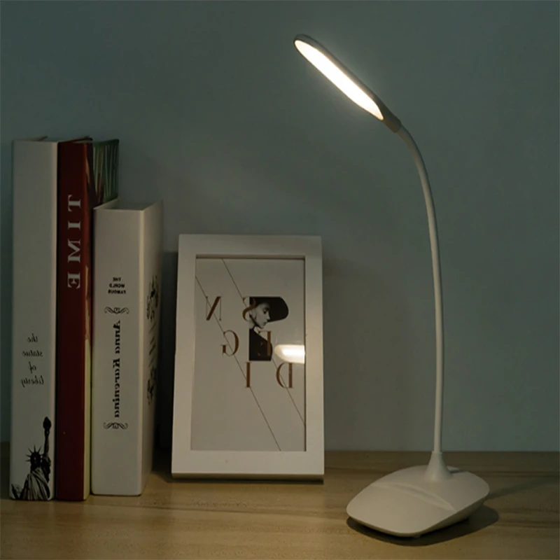 Q3 творческий светодиодный настольная лампа 360 градусов складной обучения глаз ночник зарядка через USB спальня маленькая настольная лампа A11219