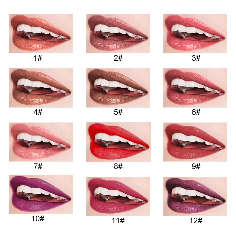 

IMAGIC Brand Matte Lipstick Popular 12 Colors Beauty Makeup Matte Lipstick Long Lasting Lip Cosmetics