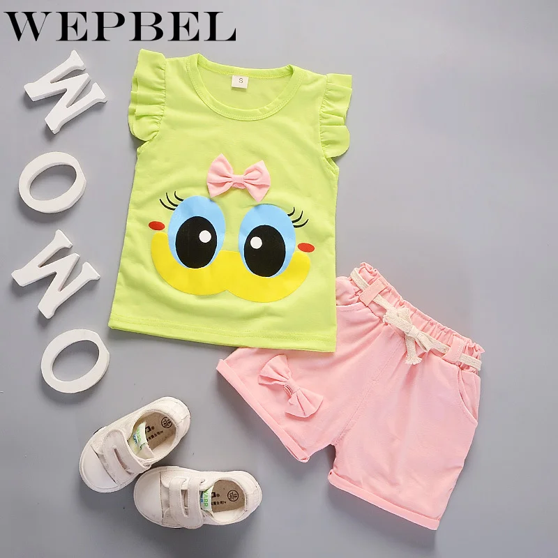 WEPBEL/комплект из 2 предметов для новорожденных детей 0 1 3 4 лет летний костюм