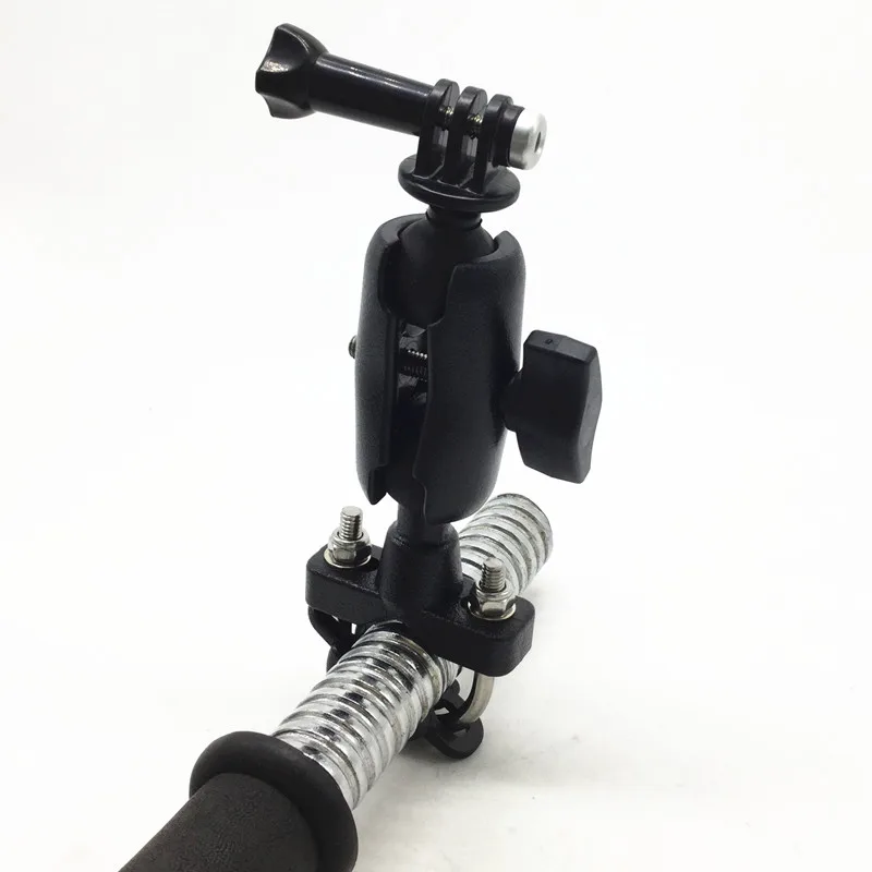 Motorcycle Bike Scooter Handlebar Clamp Ball Mount Base Replacement for Ram Mount Action Cameras Phone Holder Bolt Bracket