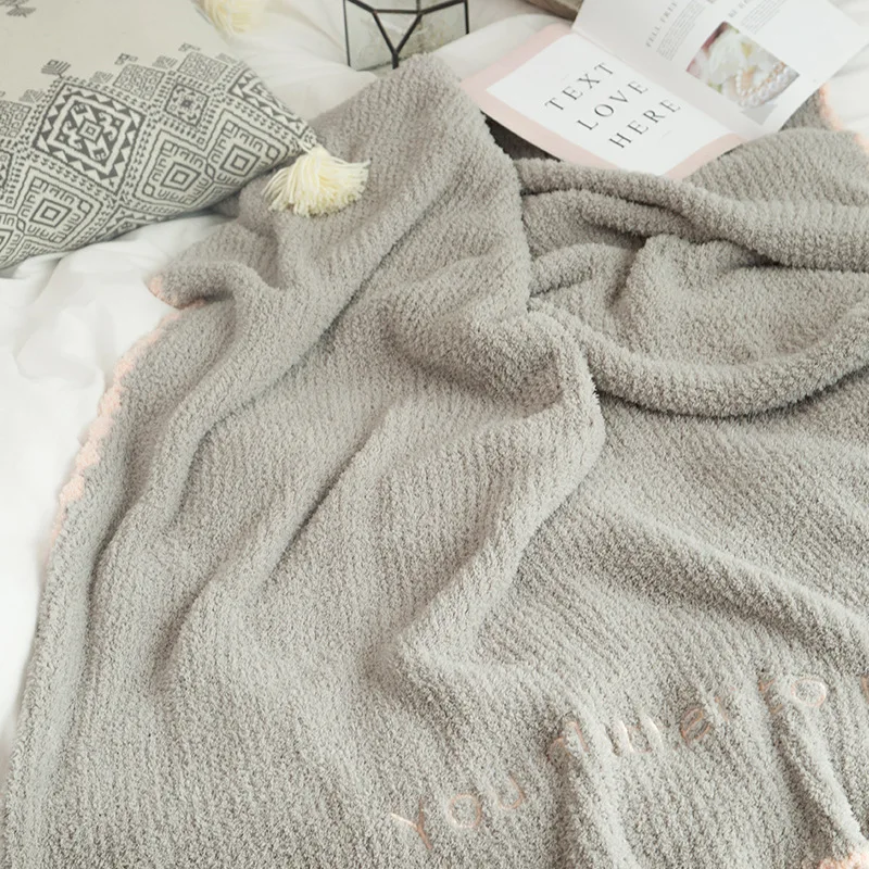 Free shipping Gift You matter to me Soft Solid Pink Grey multi purpose