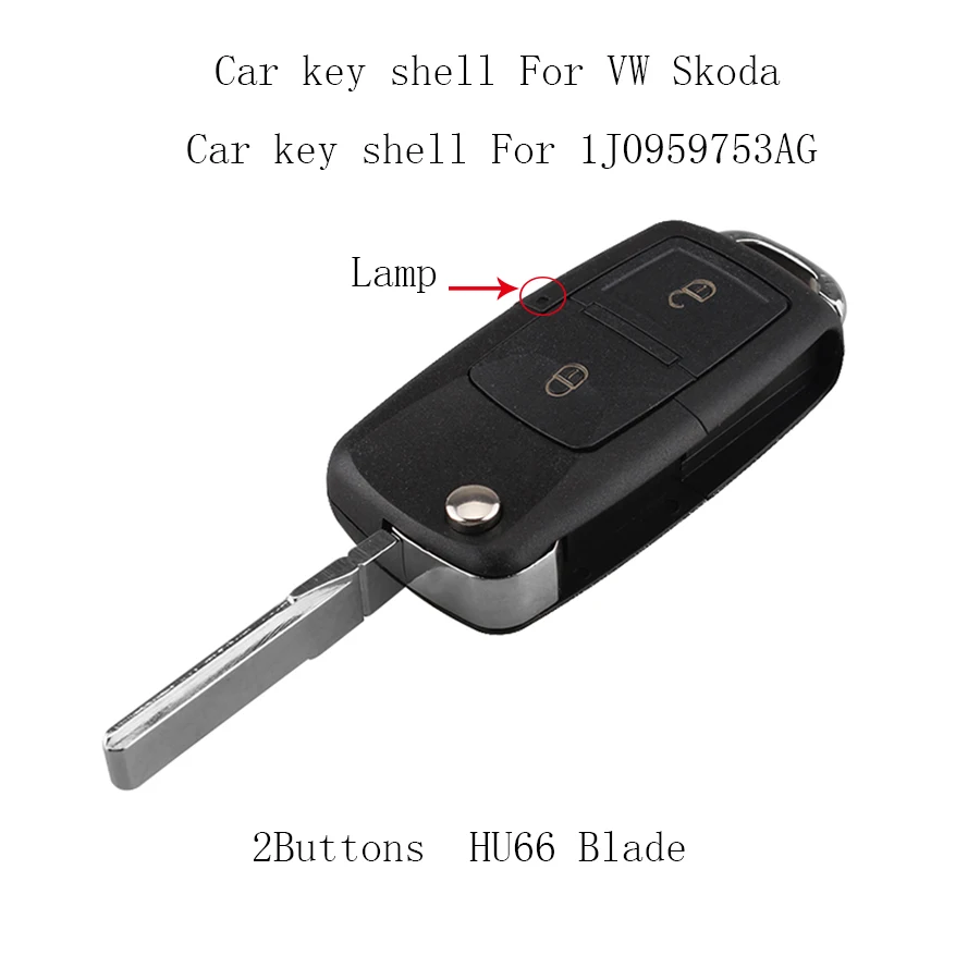 

2Buttons Folding Car Flip Remote Key Replacement Case FOB Shell For Vw VOLKSWAGEN MK4 Seat Altea Alhambra Ibiza VW Car Key