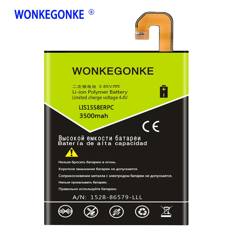 

WONKEGONKE LIS1558ERPC Battery For Sony Xperia Z3 L55T L55U D6653 D6603 D6633 D5803 D5833 D6616 D6708 Batteries Bateria