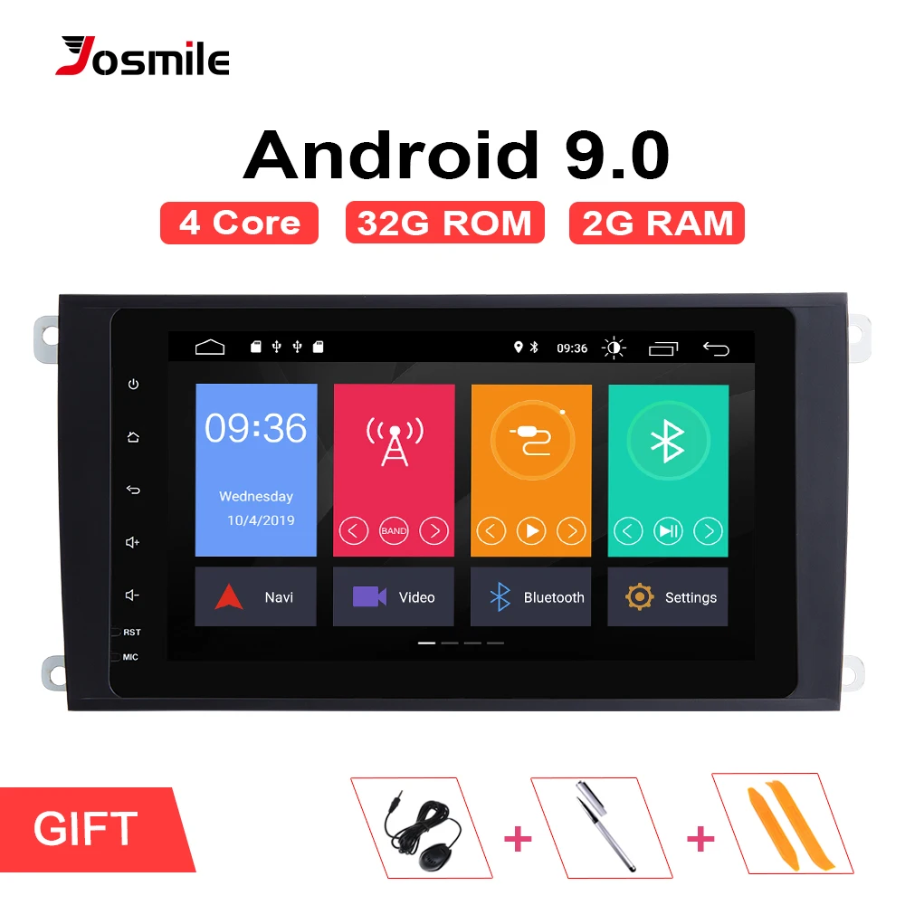 Perfect Android 9.0 2 Din Car Multimedia Player For Porsche Cayenne GTS Radio 2005 2009 gps navigation dvd cd 955 mm stereo Head Unit 0 Perfect Android 9.0 2 Din Car Multimedia Player For Porsche Cayenne GTS Radio 2005 2009 gps navigation dvd cd 955 mm stereo Head Unit 0