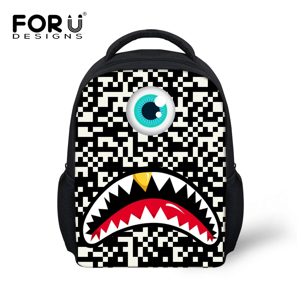 FORUDESIGNS/забавные дети детский сад мини школьные сумки, маленькие дети 12 Дюймов школьная книга Сумка, девочки мальчики милый Принт школьный ранец