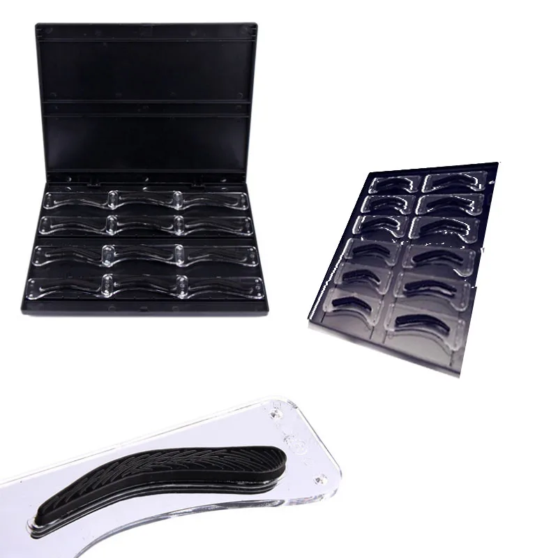 

Permanent Cosmetics Eyebrow Stencil Kit for Perfectly Shaped Brows Contains 12 Models Reusable Stencils For Beginer
