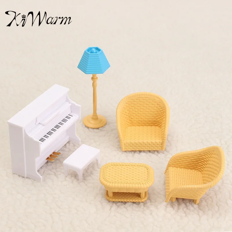 

Mini Sofa Piano Table Miniatures Furniture Ornaments Figurines Miniatures Doll House Decor Plastic Craft Toy Kids Christmas Gift