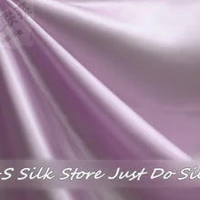 / epacket/ шелковая ткань/однотонная окрашенная/светло-фиолетовая/шелковая ткань на платье/шелковое постельное белье/# LS0744-3