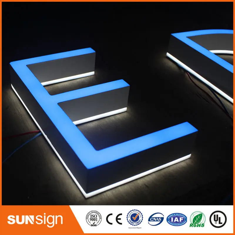 Well design indoor changeable LED embossing acrylic letter signin