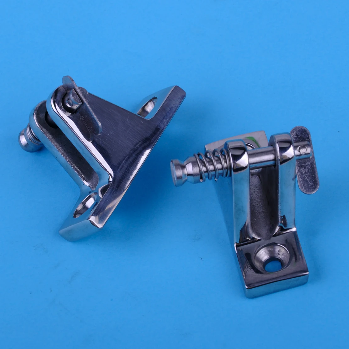 beler 2pcs 90 Degree Stainless Steel Boat Marine Deck Hinge With Quick