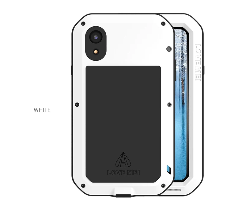 Gorilla Glass) Мощный чехол LOVE MEI для iphone X XS Max XR телефона 8 6 6s 7 Plus водонепроницаемый