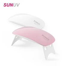 Lampe uv Nail Dryer SUNUV Sunmini 6W Mini Portable Nail Lamp White Light USB LED UV Lamp Cure UV LED Nail Gel Nail Tools Gift
