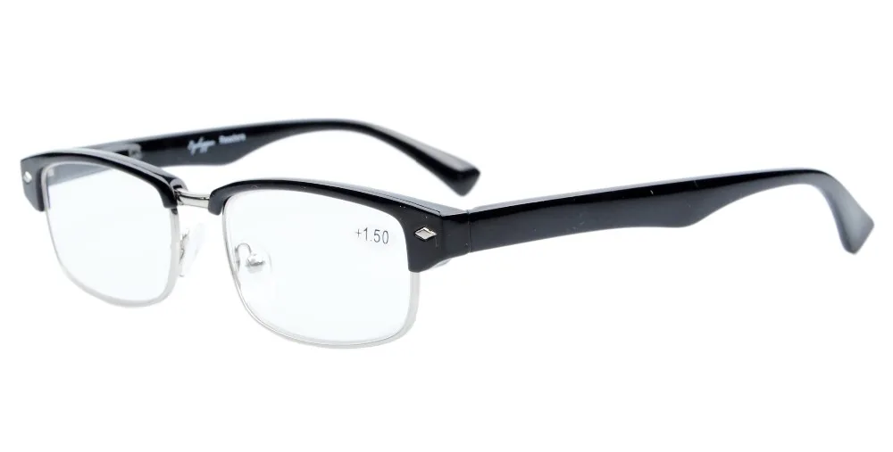 R087 очки для чтения Eyekepper пружинным шарниром классические очки для чтения& солнцезащитные очки для чтения метал с пластмассой оправе+ 0,50-+ 4,00