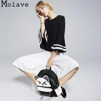 

MOLAVE backpack High Quality Oxford Rivet Women Preppy Style School bag Physiological Curve Back backpack laptop JAN4