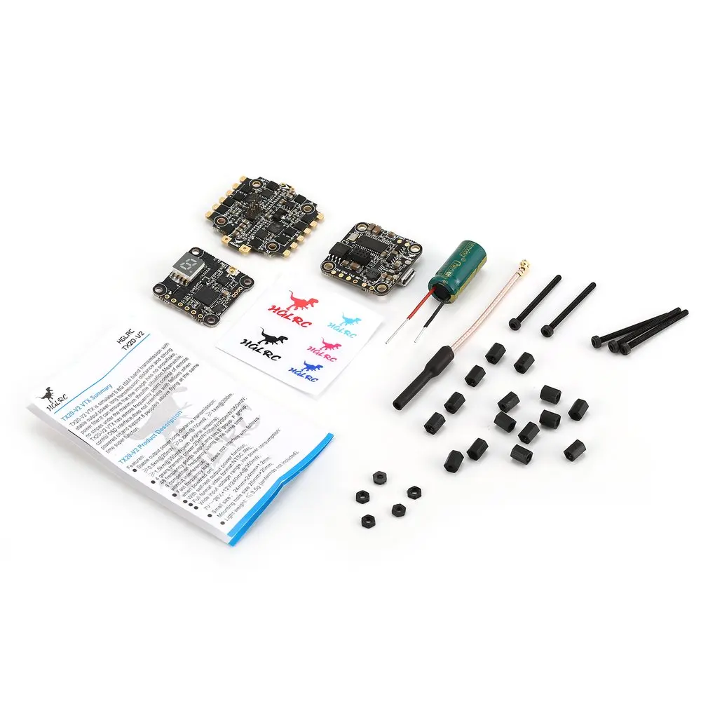 

HGLRC XJB F428-TX20.v2 F4 Flight Controller 2-4S 28A Blheli_S ESC 25/100/200/350mW tx20.v2 VTX for RC 65mm-250mm Drone Toy Accs