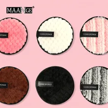 Maange макияжная губки профессиональная Для женщин Макияж ToolsRemover полотенце для лица очищающей салфеткой колодки слойка плюша 8W5