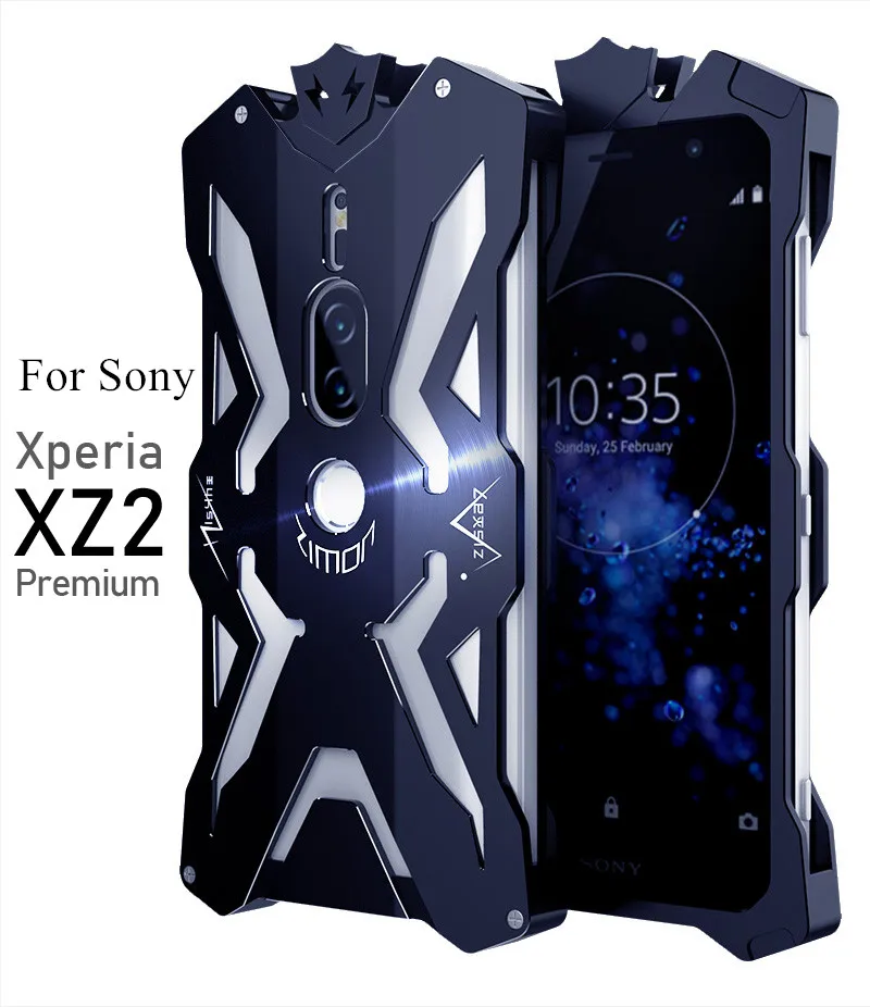 

For Sony Xperia XZ2 Premium Zimon Armor Metal Shockproof Case Anodized Aluminum Housing Shell Protective Cover Phone Case