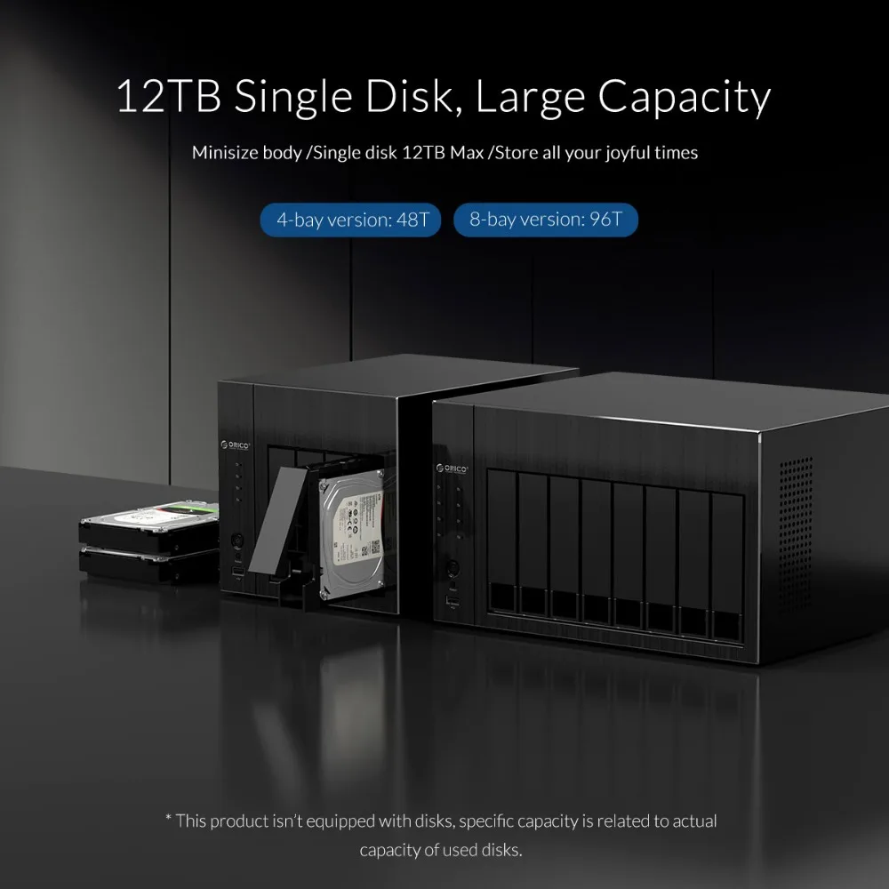ORICO корпус для внешнего жесткого диска 2 5 3 ''NAS 8 Bay устройство хранение жестких