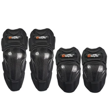 Motocicleta rodillera codo pad moto racing carbon fiber montando equipos de protección Protección armor HPHX18
