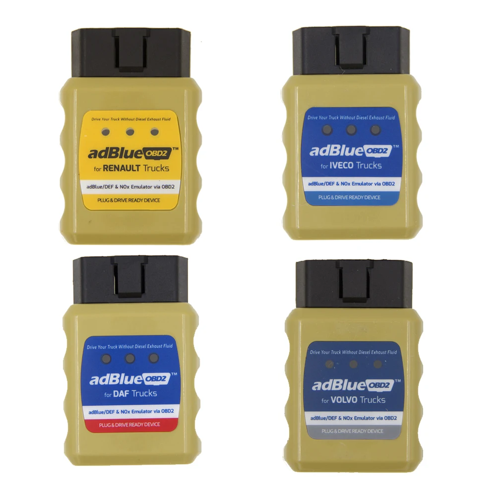 AdBlue эмулятор грузовик евро 4/5/6 Plug приводное устройство по OBD2 OBDII Adblue OBD2 эмулятор NOx для Volvo, Iveco, Renault