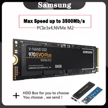 SAMSUNG SSD M2 1 ТБ 250GB 500GB 970 EVO Plus NVMe Внутренний твердотельный диск SSD M.2 NVME 2280 TLC PCIe для ноутбука