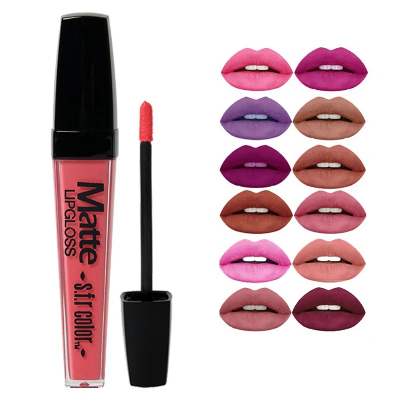 

12 color Makeup Lips Matte Liquid Lipstick Waterproof Long Lasting Sexy Pigment Lip Gloss