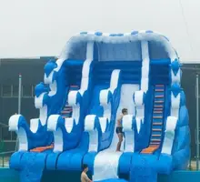 2017 PVC commercial use inflatable slide for pool/ inflatable bouncer slide for kids and adults