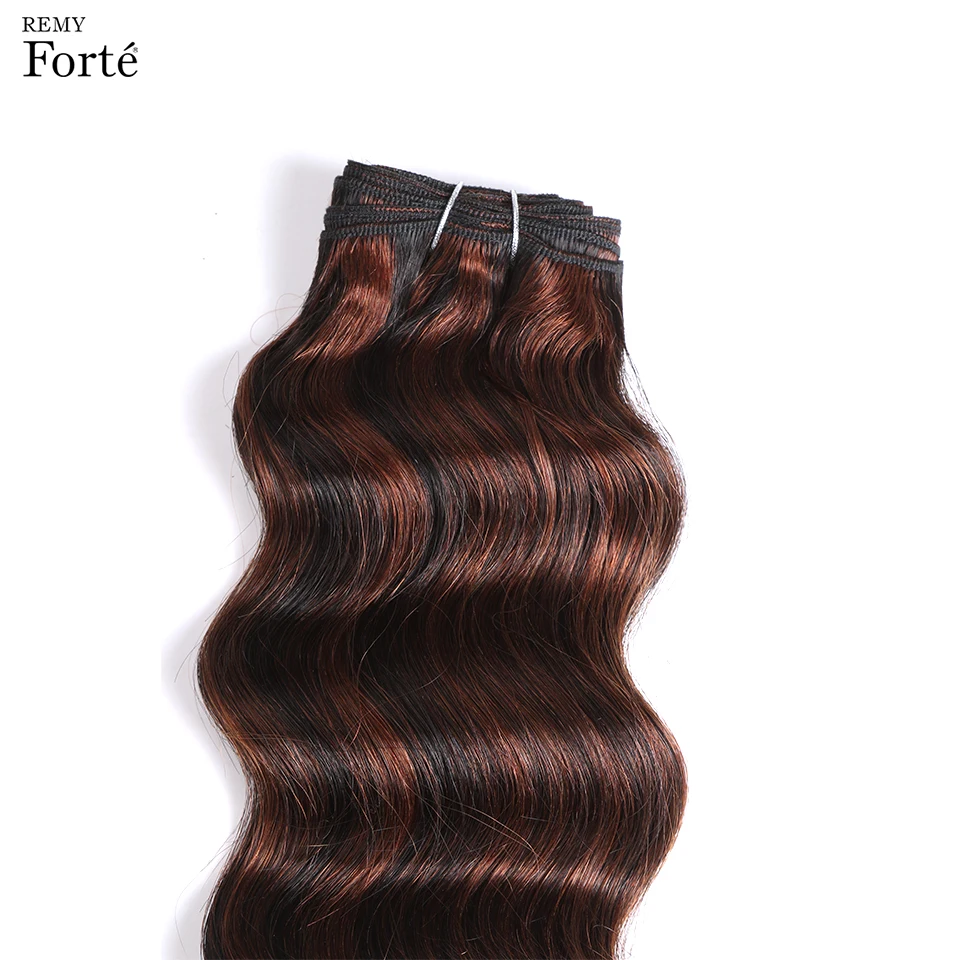 Волосы Remy Forte для наращивания, свободные волнистые пряди, натуральные волосы P1B/33 цвета, 115 г, бразильские волнистые пряди для волос от производителя