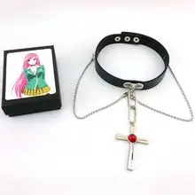 Rosario+ вампир Акашия Мока косплей ожерелье панк Воротник Ожерелье 37 см анимационные реквизиты аксессуары массивное ожерелье