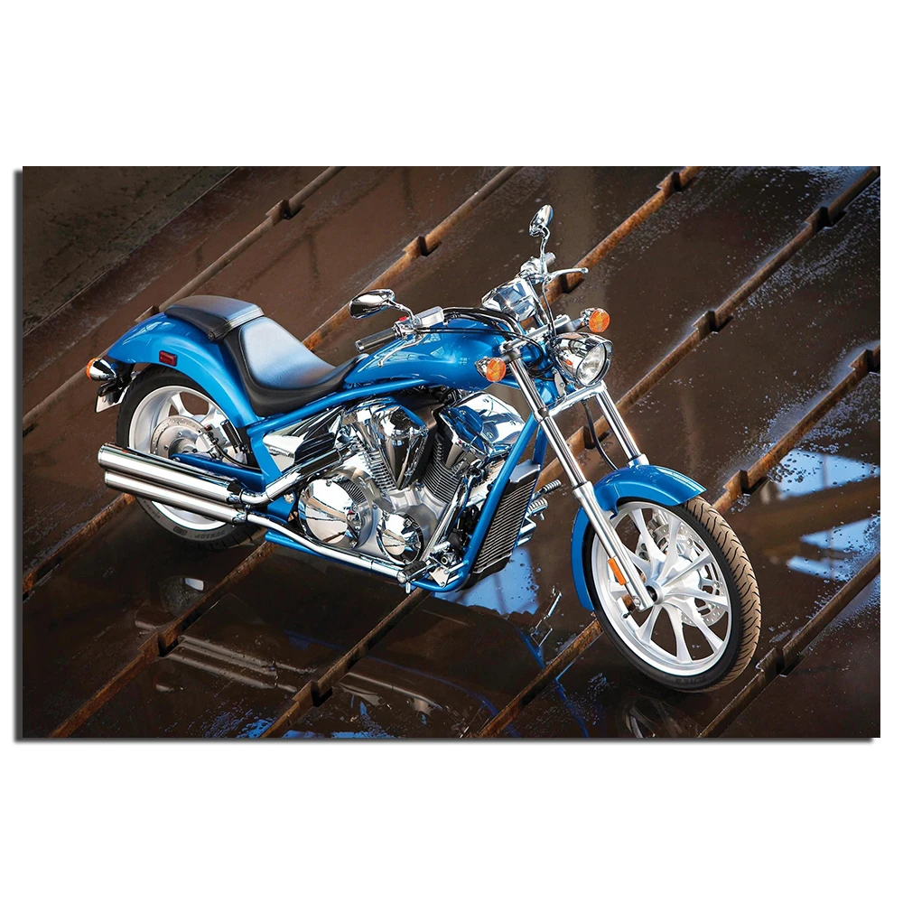 

DIY Frame Canvas Painting Fury Retro Motorbike Poster Wall Art Pictures Print For Living Room Home Decor B50